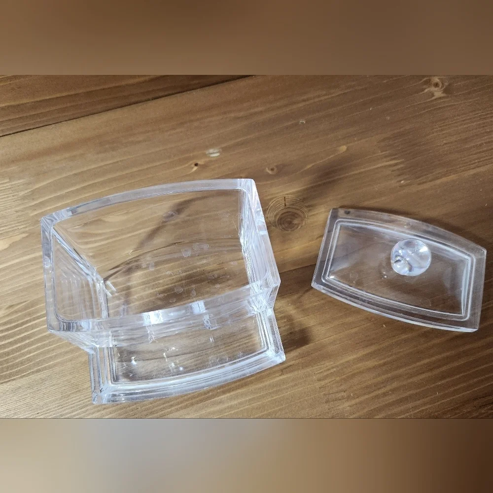 Source Unknown Clear Acrylic Bath Storage Box